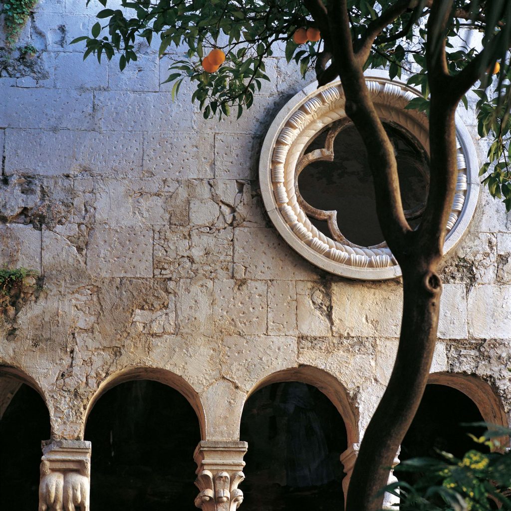 THE CLOISTER OF THE FRANCISCAN MONASTERY, DUBROVNIK, JANUARY 1990